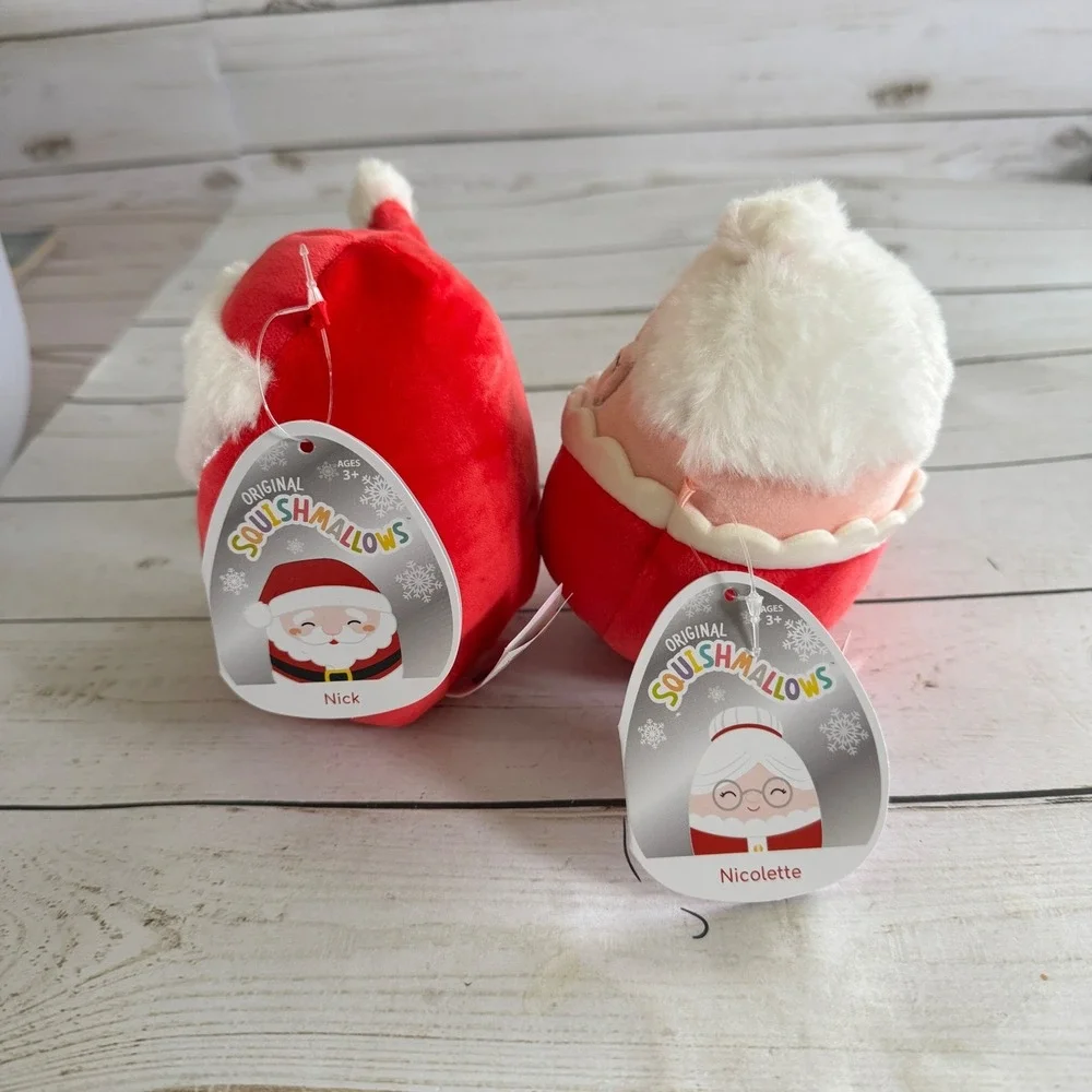 Squishmallows Santa Nick & Mrs Claus Nicolette 4.5